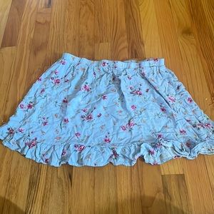 Live to be Spoiled Women’s Floral Blue Skirt, Size XL